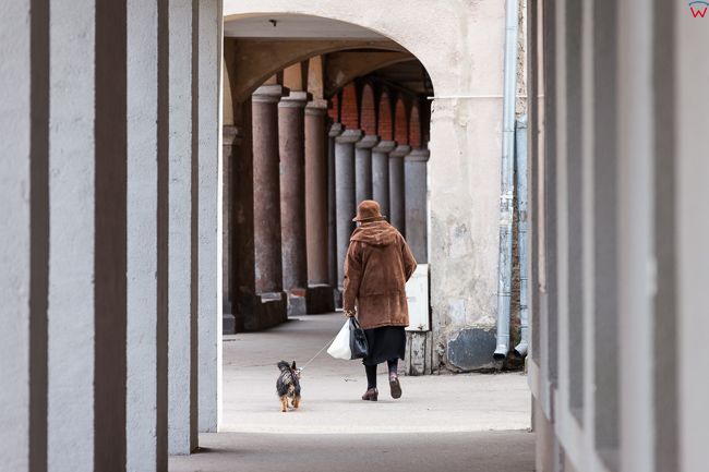 Orneta, podcienia przy rynku